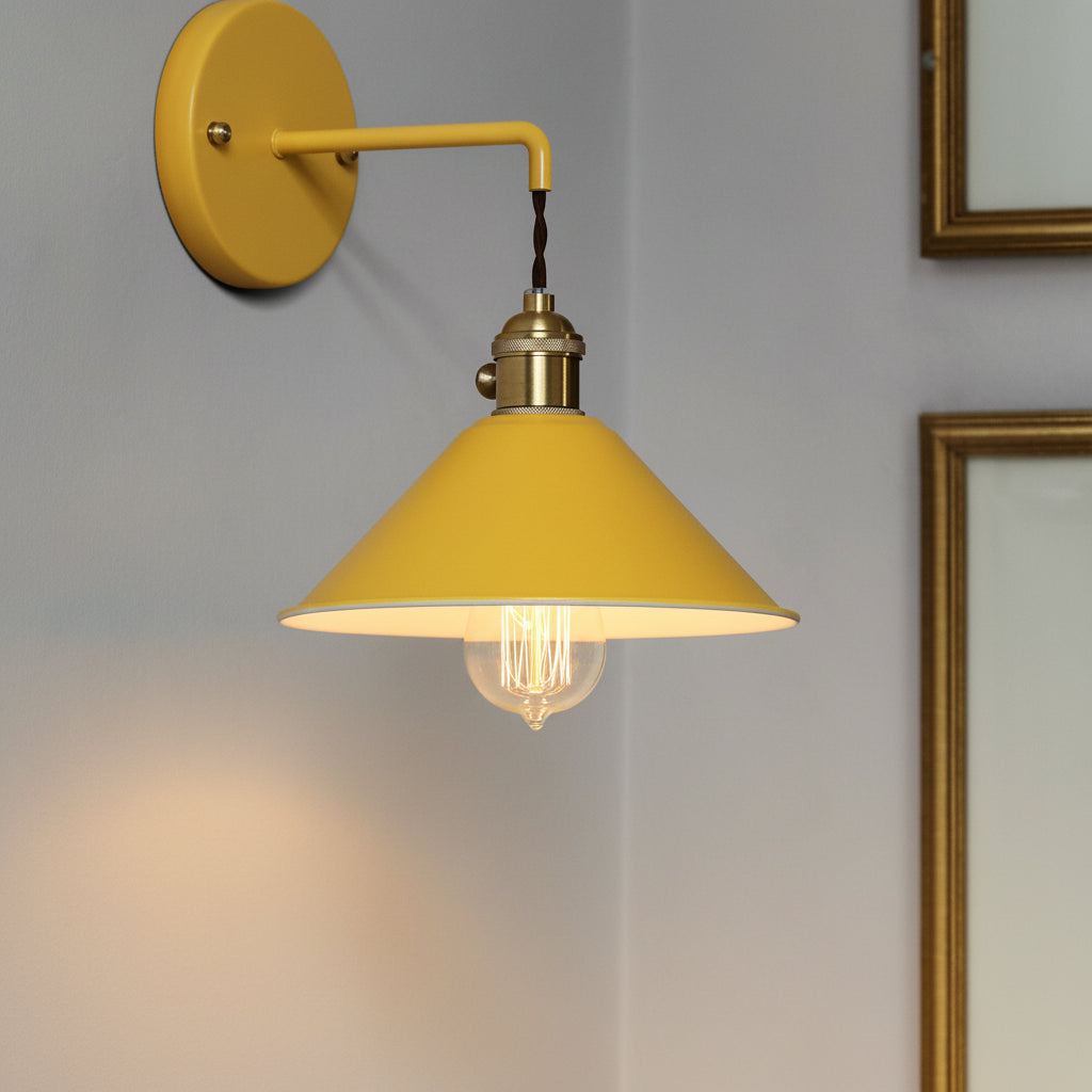 Freyza - LED Wall Sconce – Nordic Funnel Aluminum Black White Gold (Integrated LED & 10-25cm)