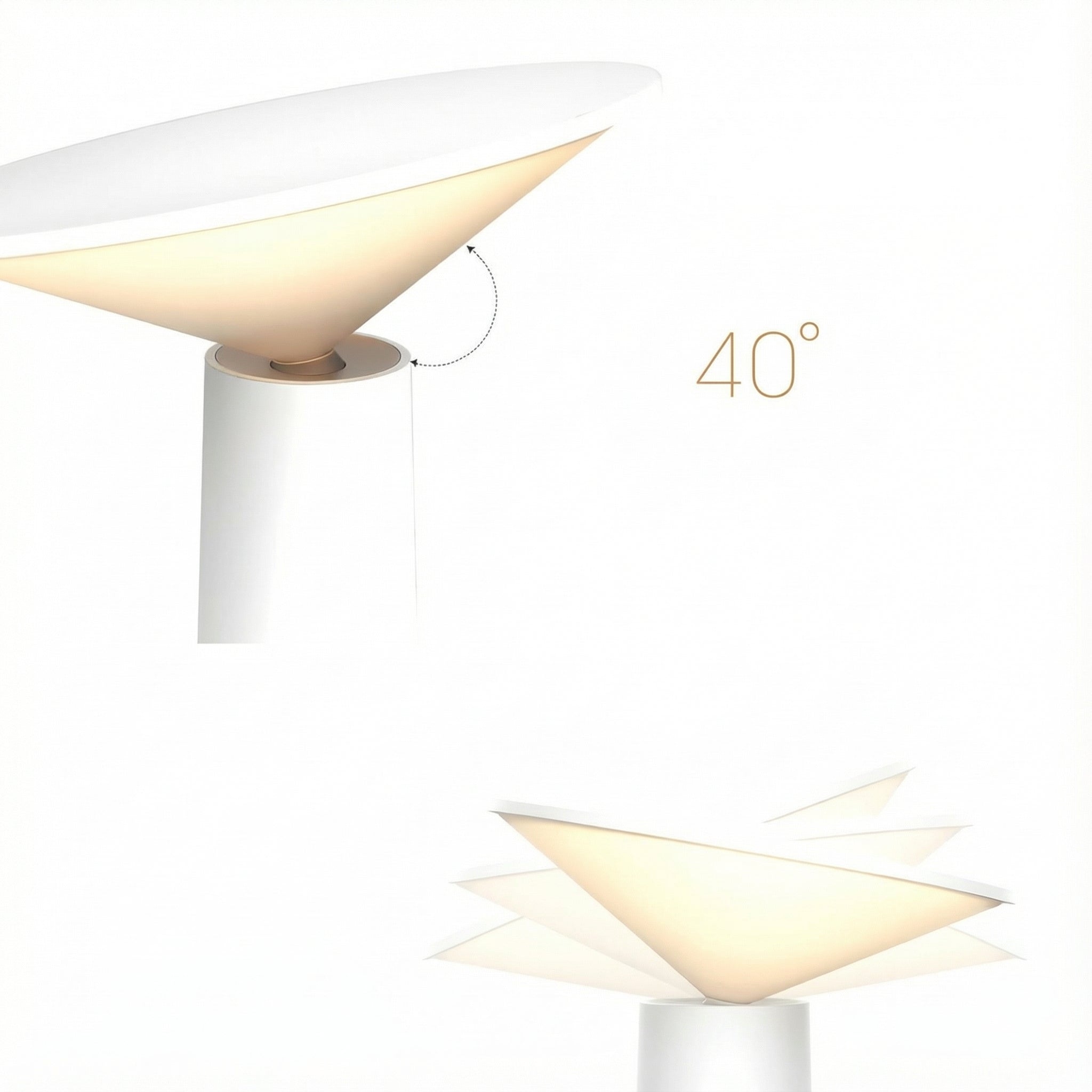 Freyza - LED Table Lamp 3-in-1 Rotatable Portable Wall Light USB Rechargeable 15cm / 6in