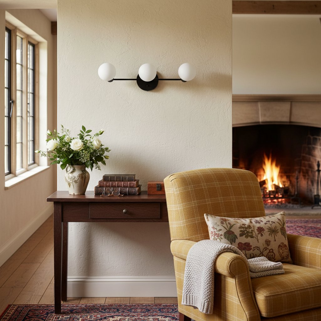 Freyza | 3-Light Glass Wall Sconce – Mid-Century Living Room Hallway