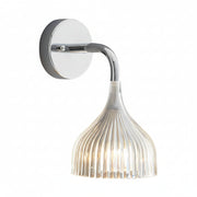 Freyza - LED Wall Sconce Light – Modern Nordic Pleated Iron PS (24x14cm / 9.4x5.3in)