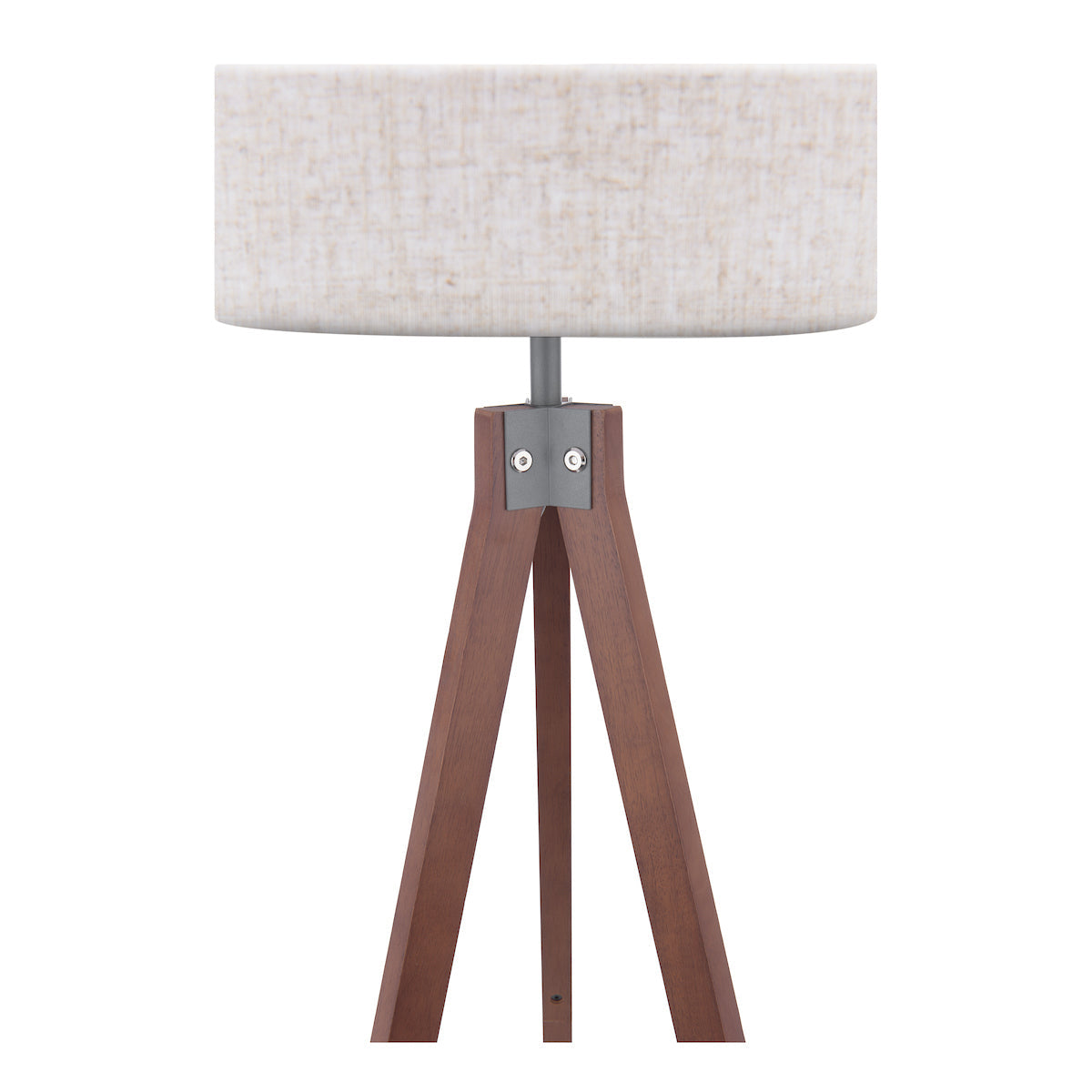 Freyza - Dar Armitage Tripod Floor Lamp Dark Wood With Shade