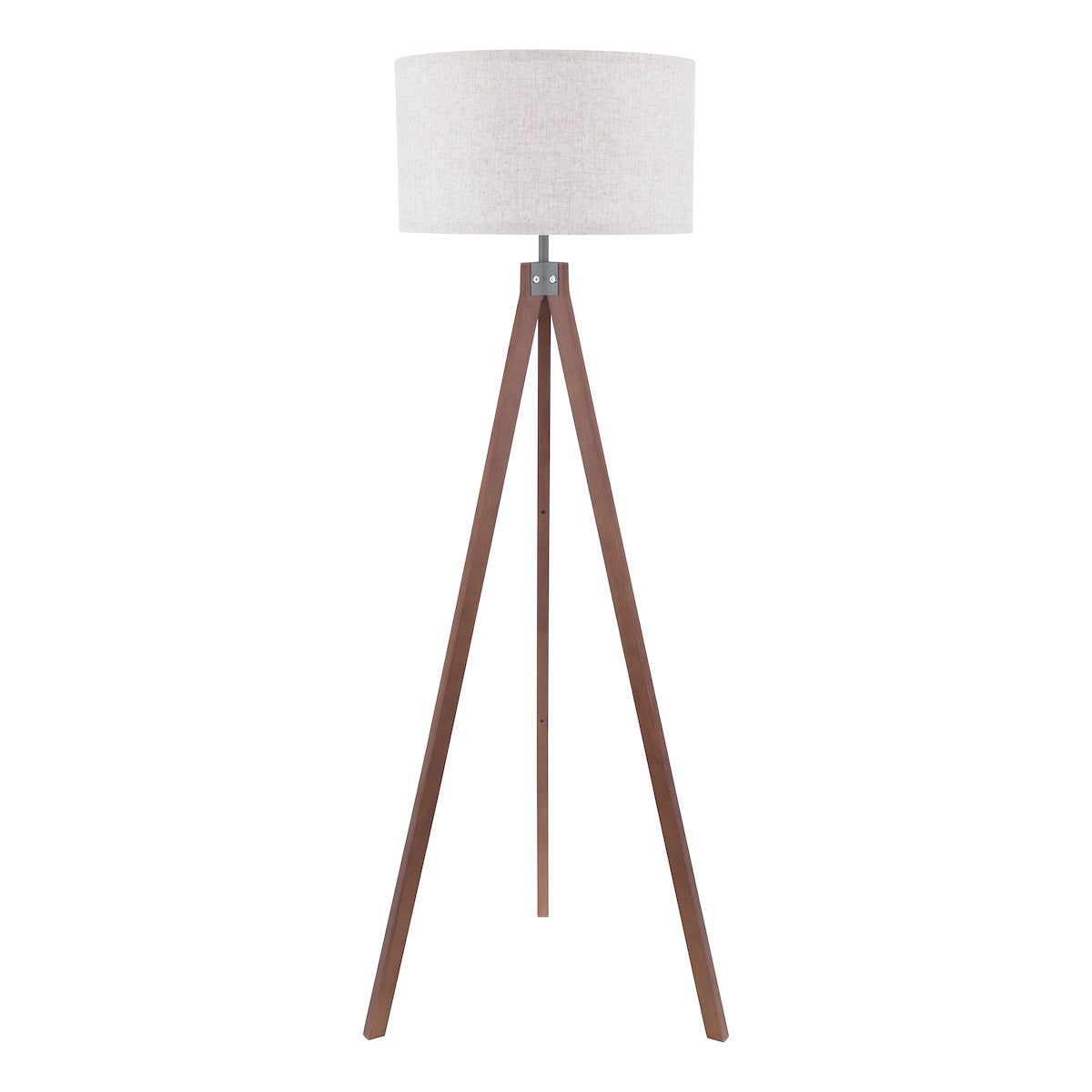 Freyza - Dar Armitage Tripod Floor Lamp Dark Wood With Shade