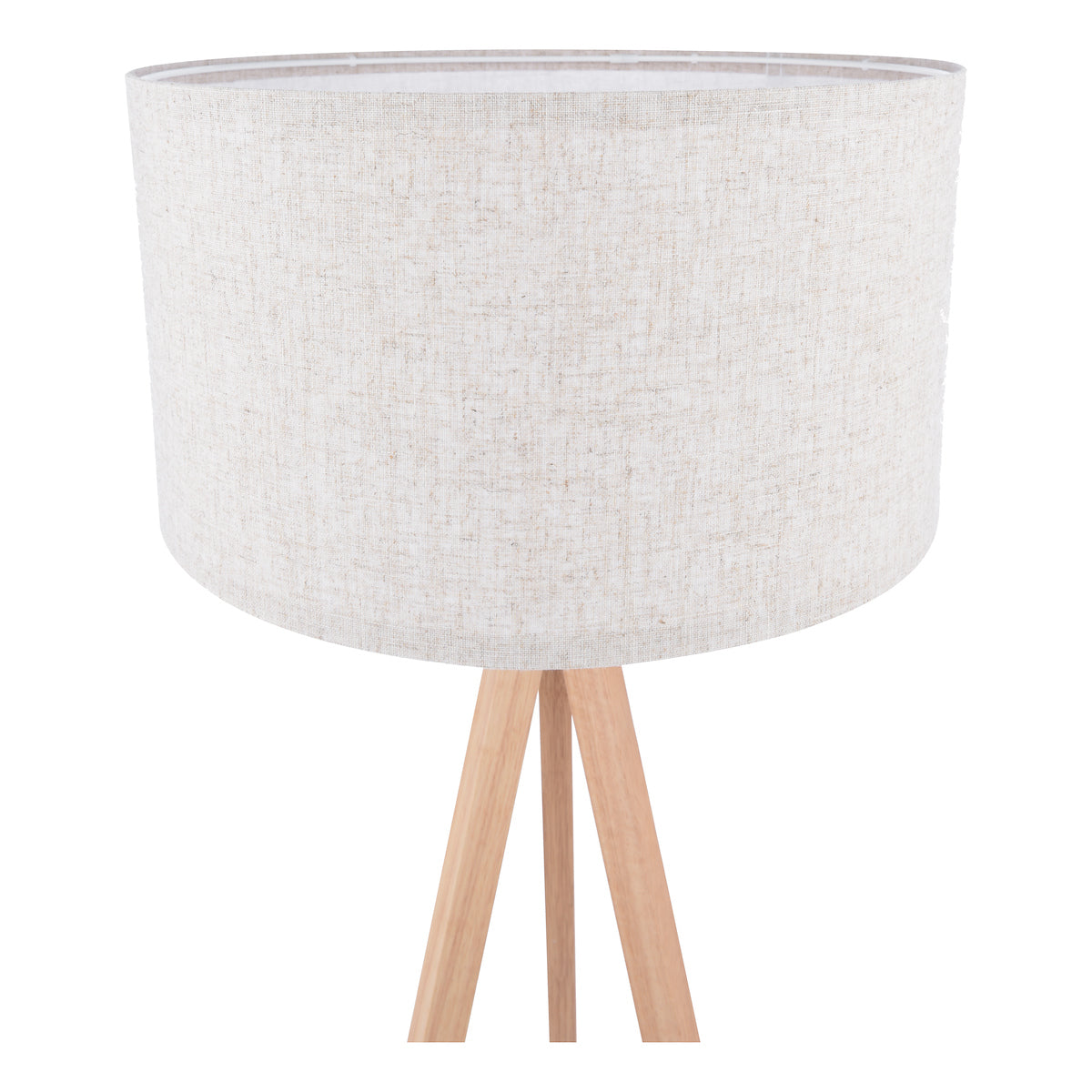 Lampadaire tripode Freyza – bois clair Dar Armitage avec abat-jour