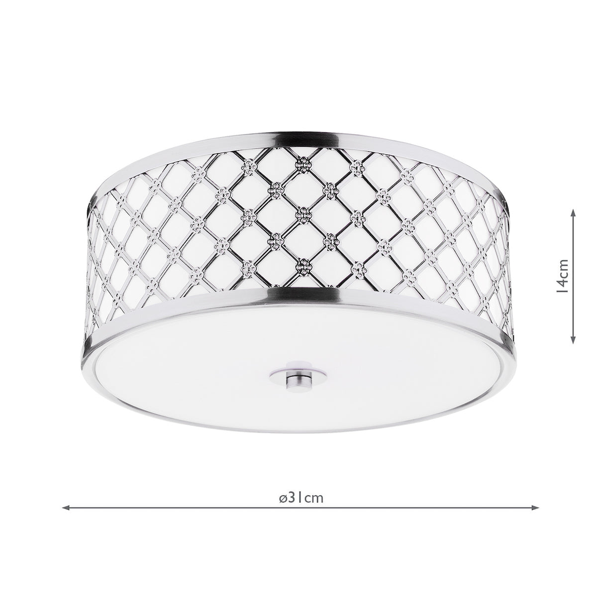 Freyza - Dar Civic Small Flush Ceiling Light