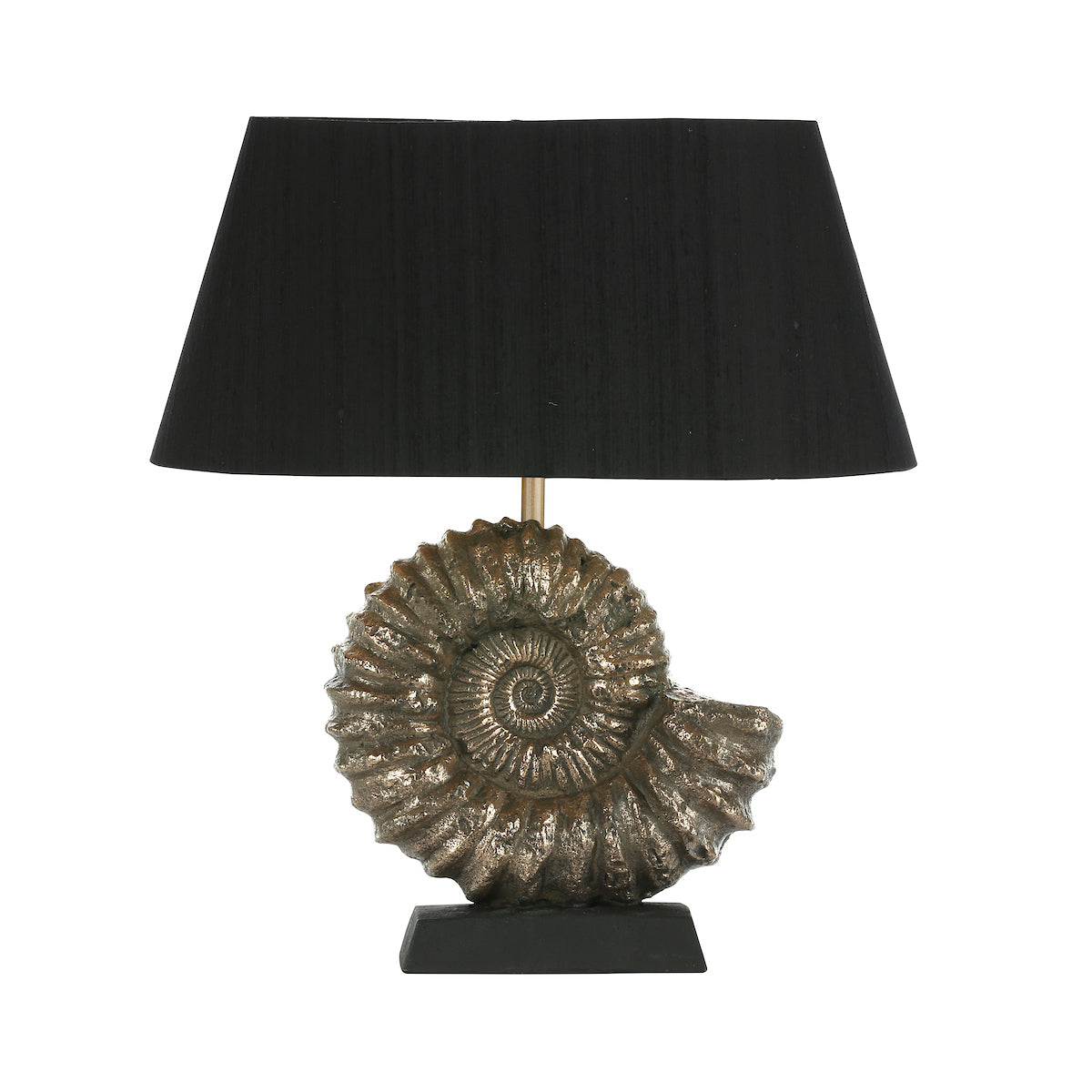 AmmoniteGlow | Elegant Handcrafted Bronze Table Lamp Design 2