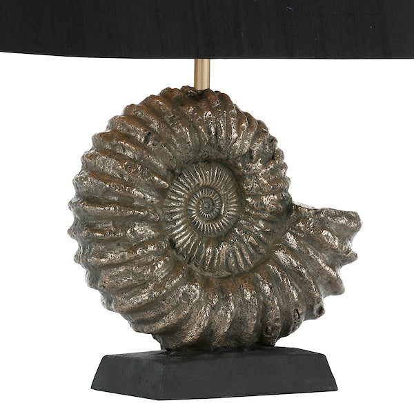 AmmoniteGlow | Elegant Handcrafted Bronze Table Lamp Design 3