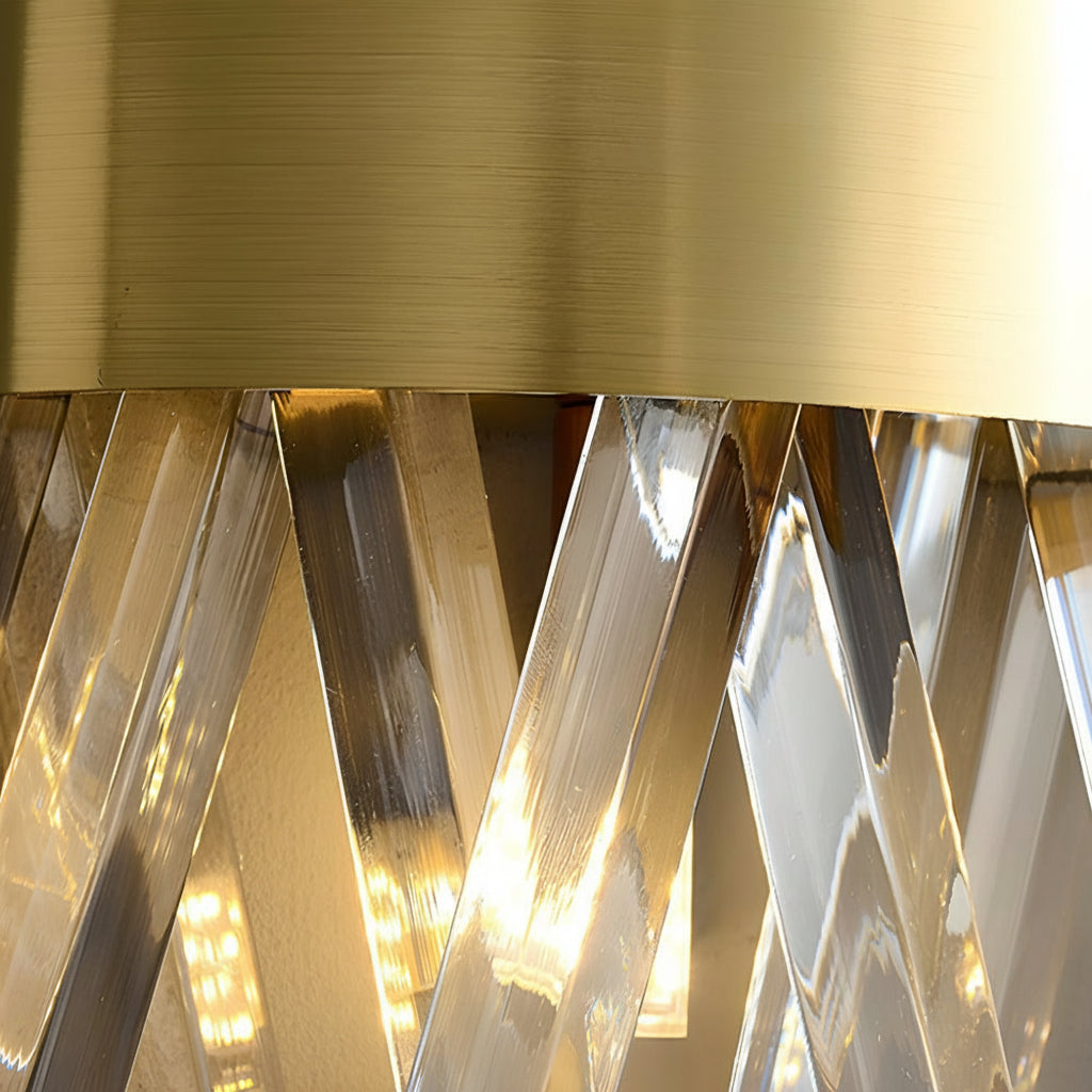 Freyza - Crystal Wall Sconce Up Down Stainless Steel E14 30cm / 12in Modern Art Decor Light