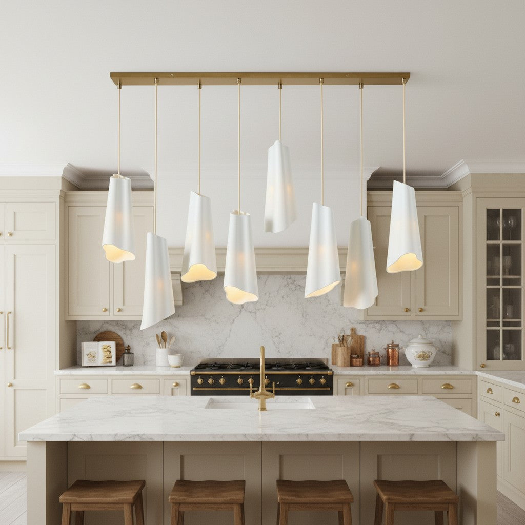 Freyza | Multi-Light Ceramic Pendant Light – Kitchen Dining Room