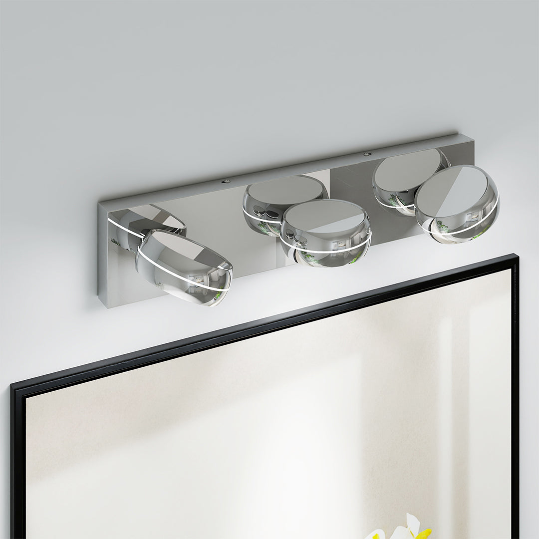 Freyza - Bathroom Vanity Light LED Minimalist Chrome Aluminum 3-6 Heads 6000K Cool White