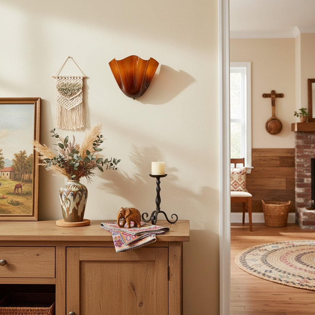 Freyza | Glass Wall Light – Bedroom Hallway