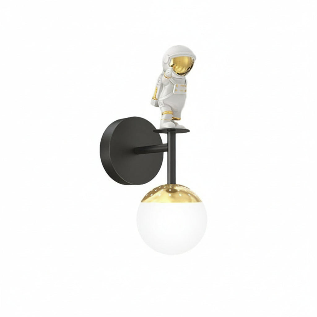 Freyza - Cartoon Astronaut LED Wall Sconce – Creative 20W Resin Space Art Wall Light - 3-Color Dimming
