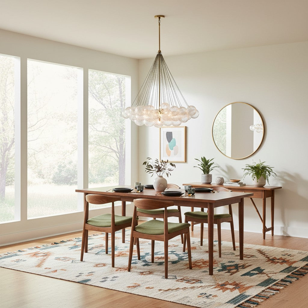 Freyza | Glass Chandelier – Dining Room Living Room
