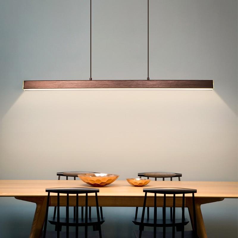 Freyza | Suspension linéaire noire moderne Thala – Cuisine moderne, salle à manger