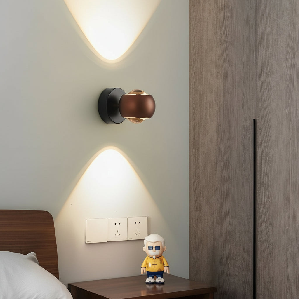 Freyza - LED Wall Washer Sconce | Round Up Down Aluminum 7W 10cm / 4in Modern Art Gallery Light