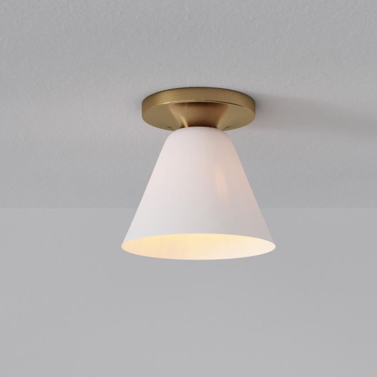 Freyza | Glass Flush Mount Ceiling Light – Modern Bedroom Hallway Kitchen