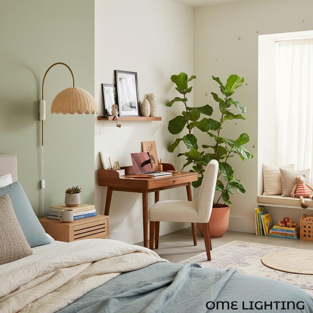 Freyza | Rattan-Wandleuchte – Schlafzimmer, Flur