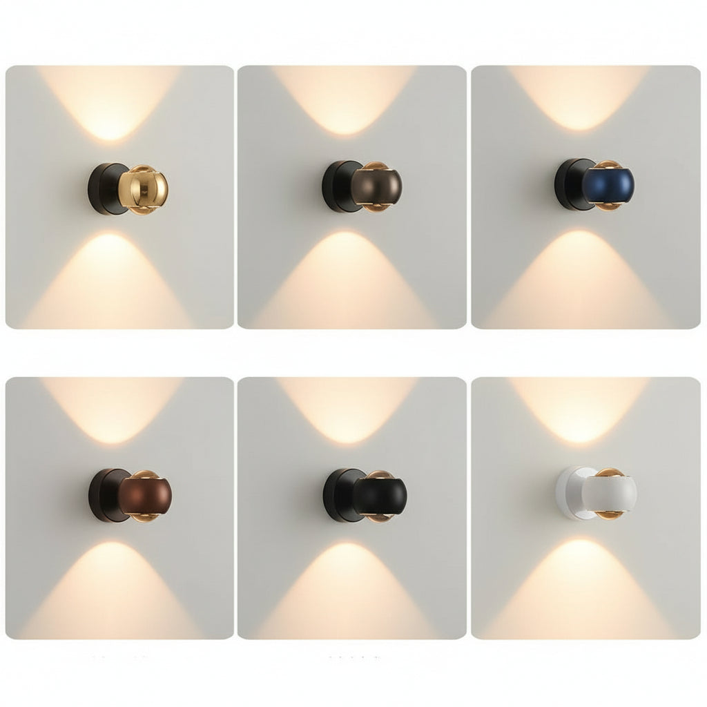 Freyza - LED Wall Washer Sconce | Round Up Down Aluminum 7W 10cm / 4in Modern Art Gallery Light