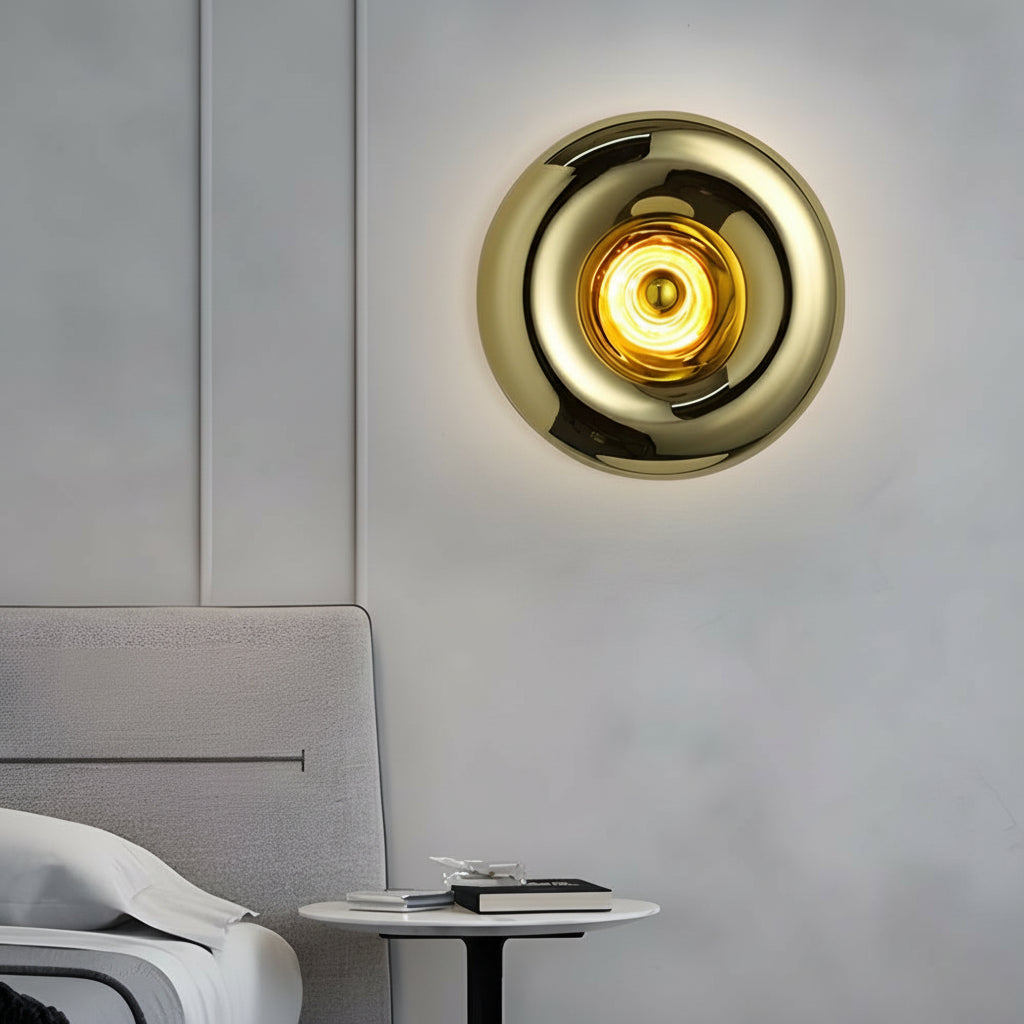 Freyza - Modern Lava Glass LED Wall Sconce – Creative Melting Art Wall Light (Gold/Silver/Rose Gold)