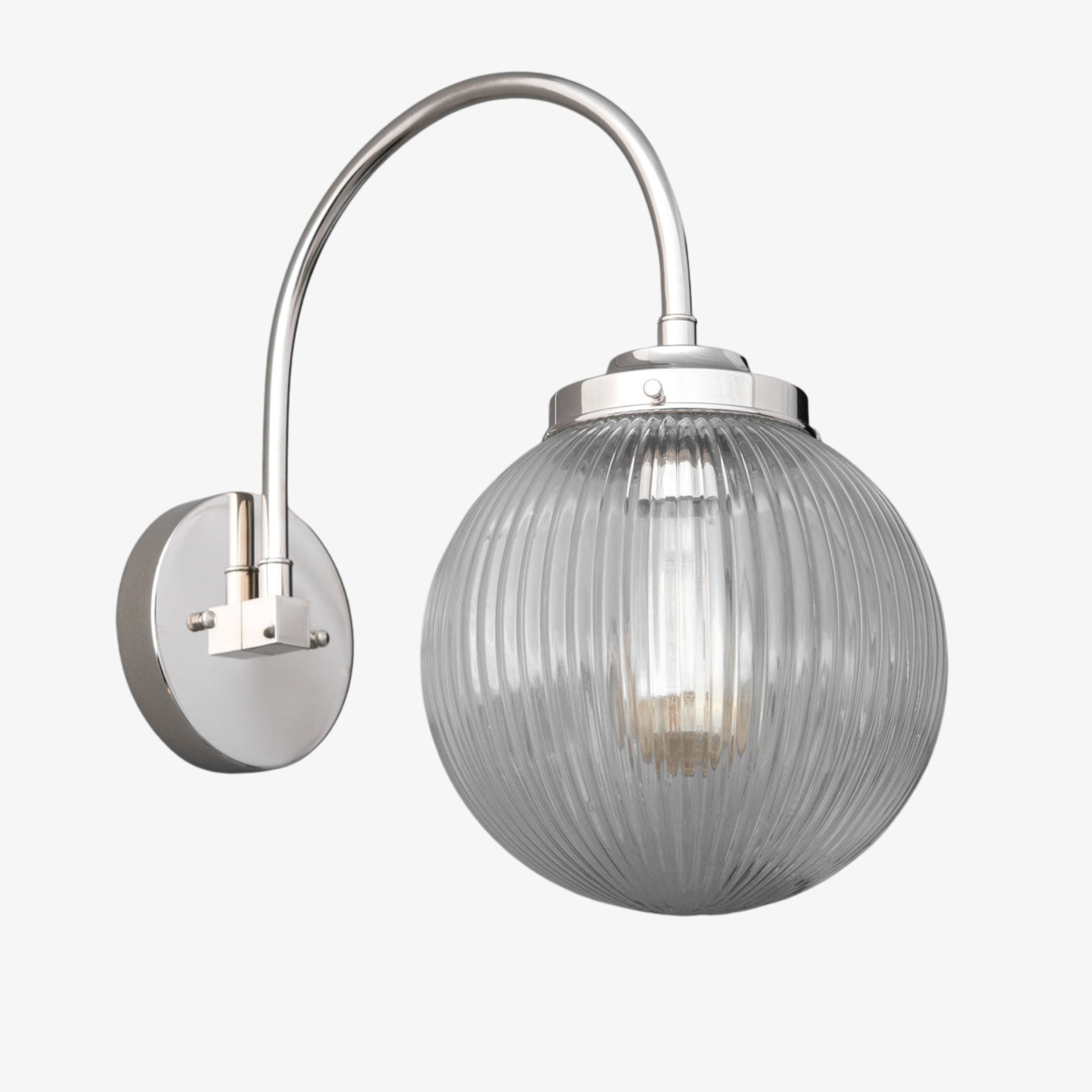 Freyza | Glass Wall Sconce – Industrial Living Room Hallway