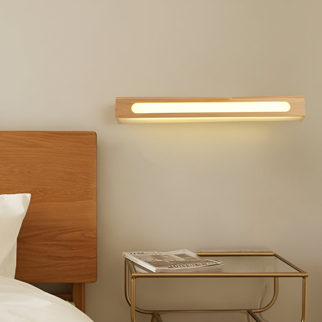 Freyza - Modern Nordic Waterproof Wood LED Wall Sconce – IP65 Outdoor Rectangular Wall Lamp