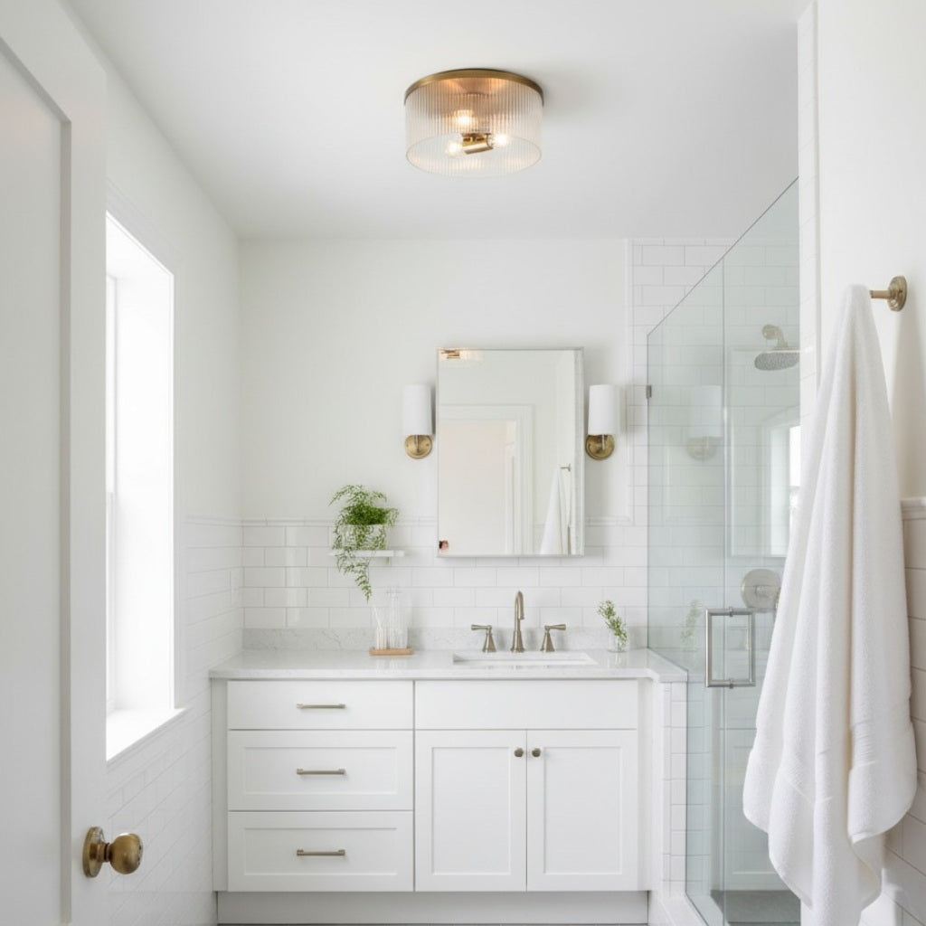 Freyza | Glass Ceiling Light – Bedroom Living Room