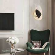 Freyza - Modern Glass Globe Wall Sconce – 3-Color Dimmable LED Wall Light (Gold/Black)