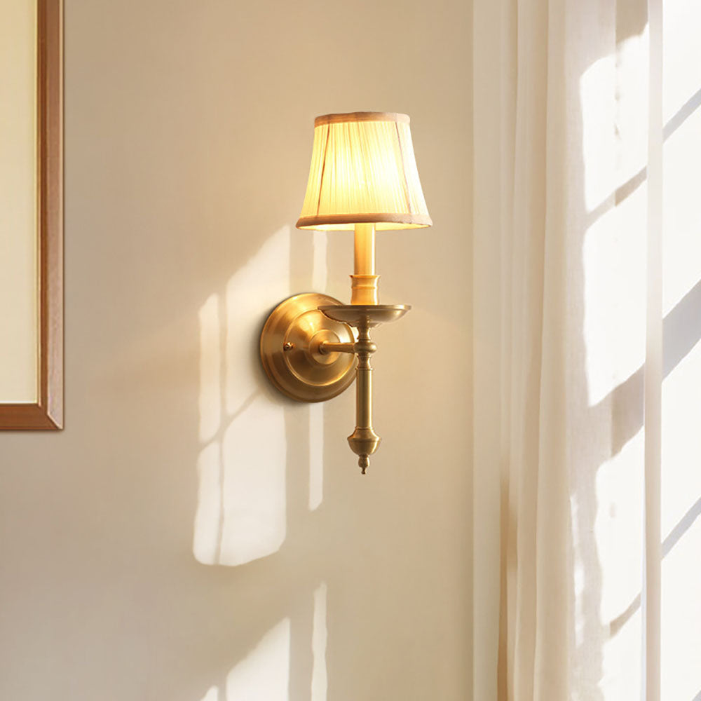 Freyza | Kristy Fabric Vanity Fabric Indoor Wall Light – Bedroom Living Room