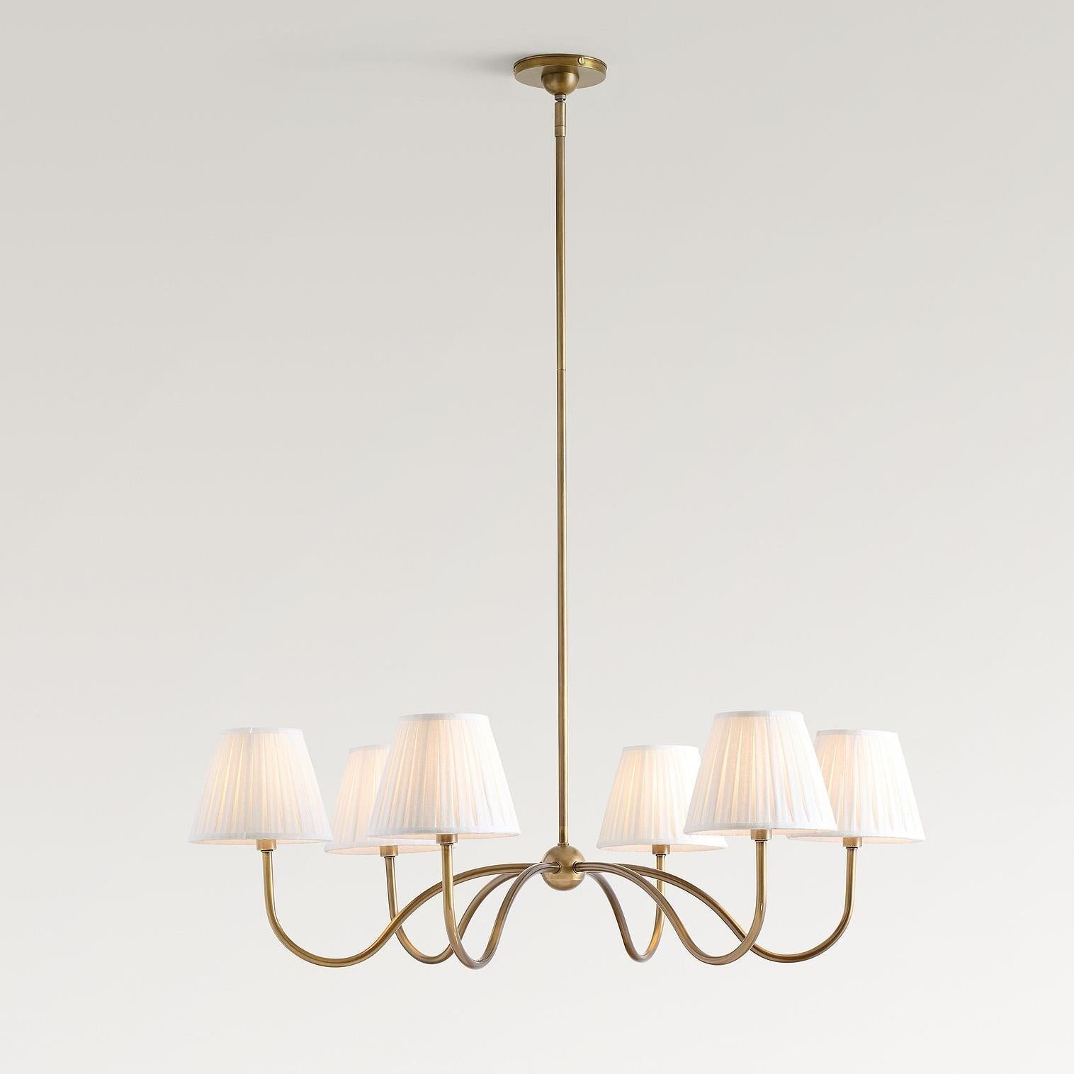 Freyza | Grace Multi-Head Fabric Chandelier