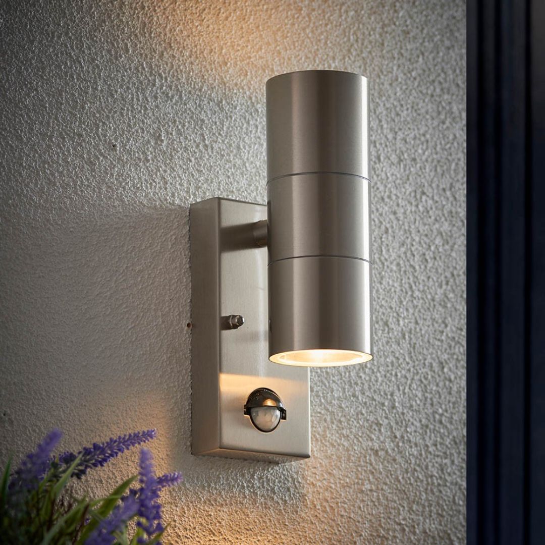 StellarBeam | Elegant Stainless Steel Outdoor Wall Light with Motion Sensor 1