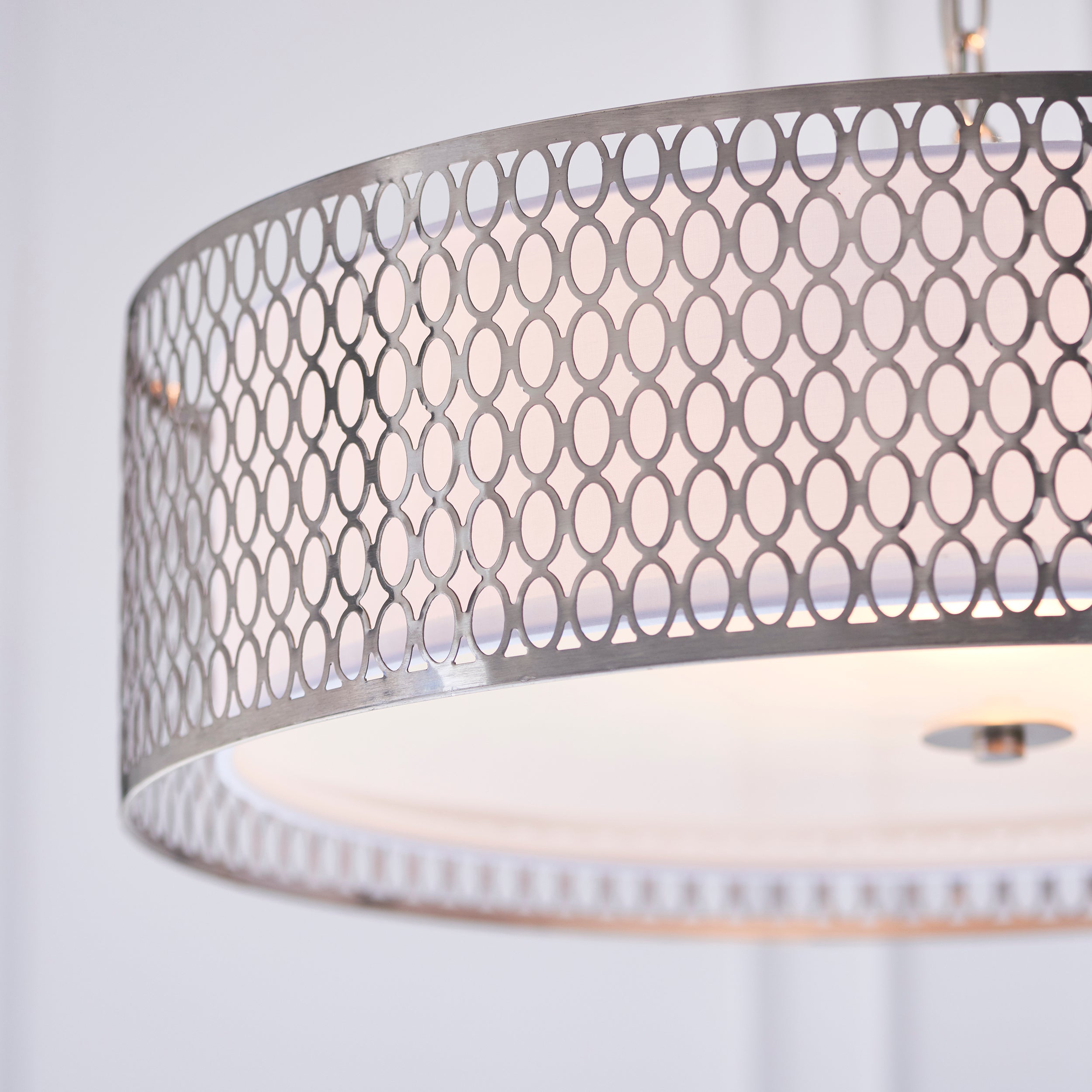 Freyza - Endon Cordero 3lt Pendant Satin Nickel
