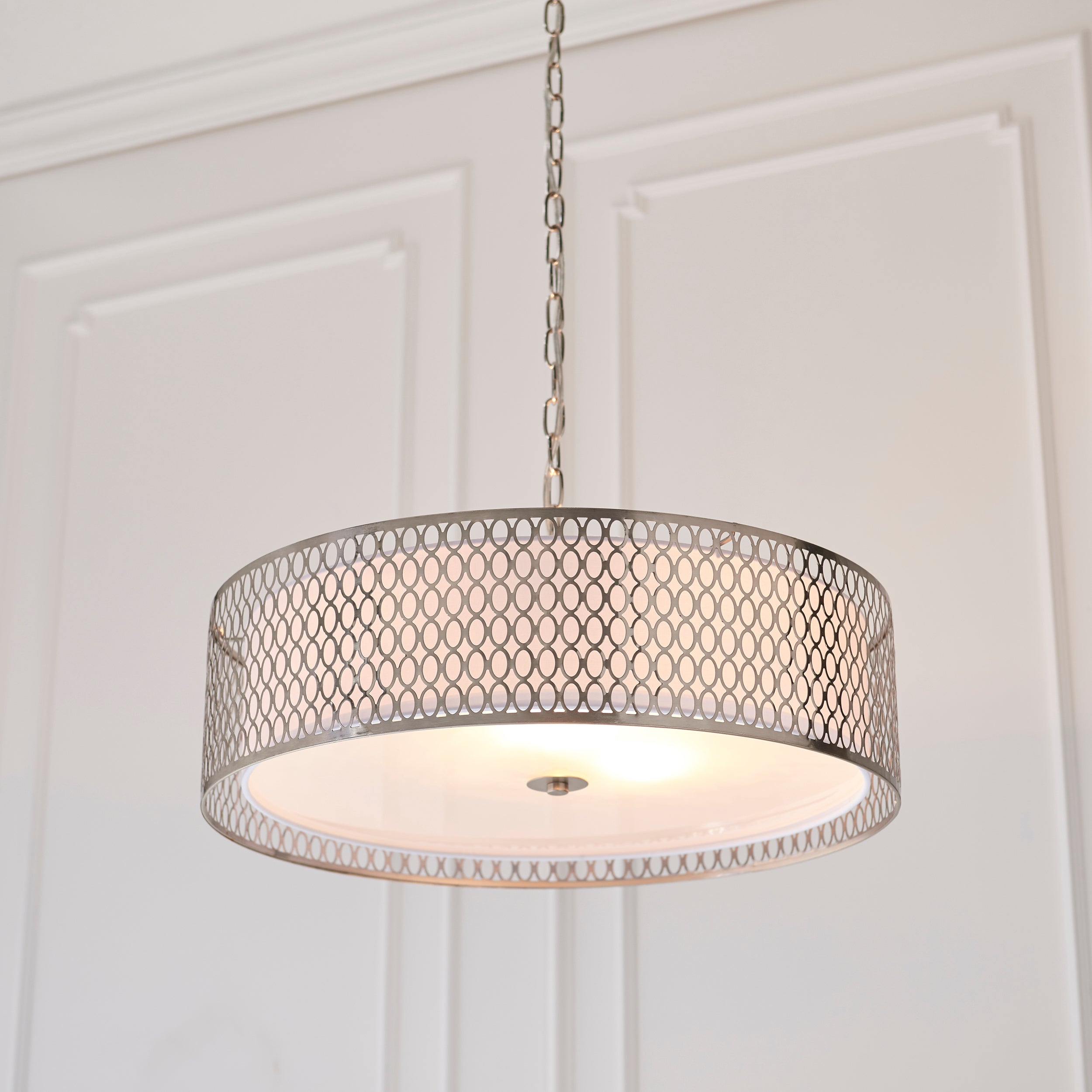 Freyza - Endon Cordero 3lt Pendant Satin Nickel