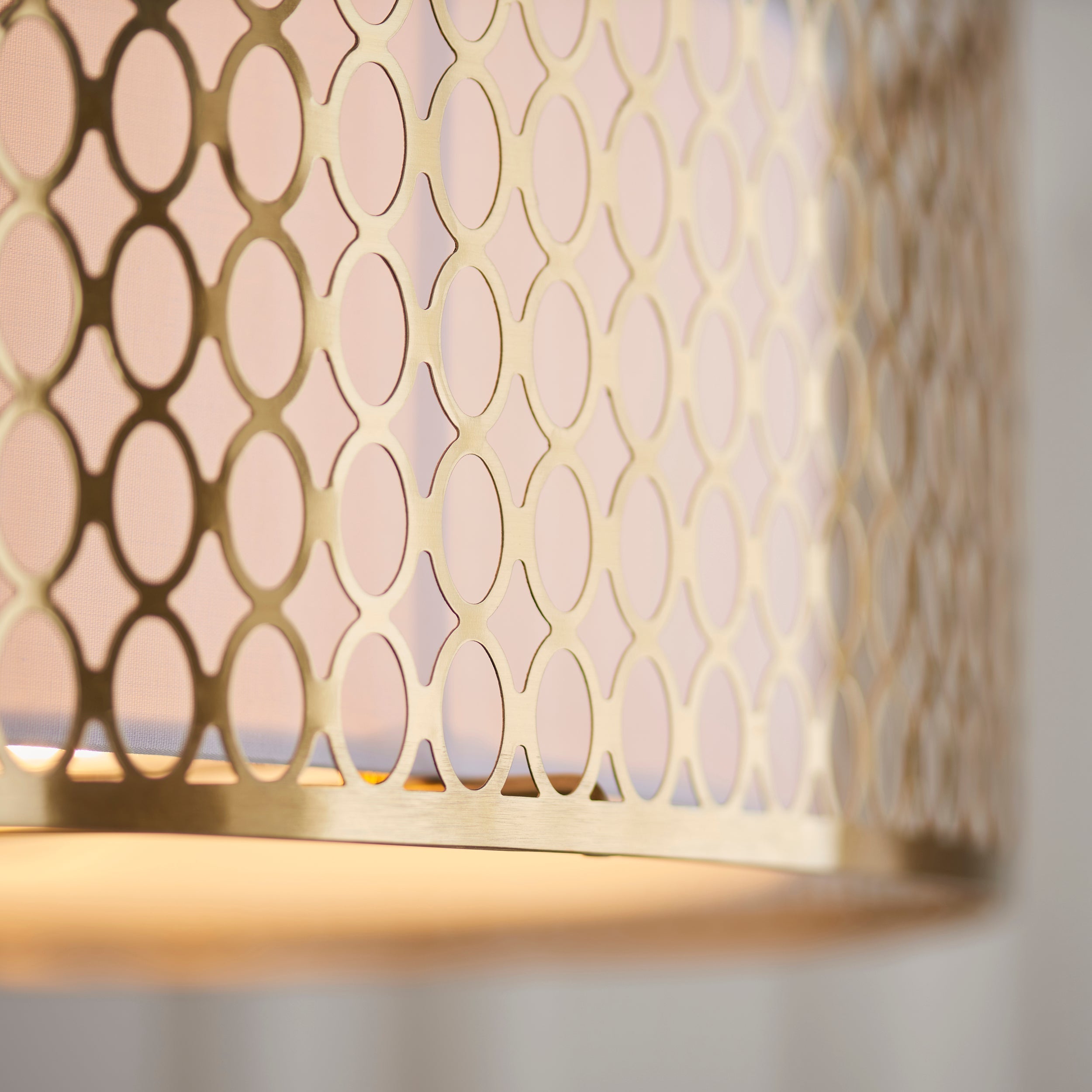 Freyza - Endon Cordero Flush Ceiling Light Gold