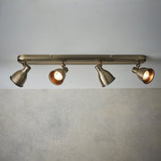 Freyza - Endon Westbury 4 Bar Spot Antique Brass