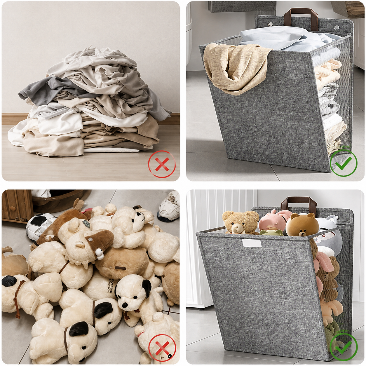 Wallora Foldable Wall-Mounted Laundry Basket