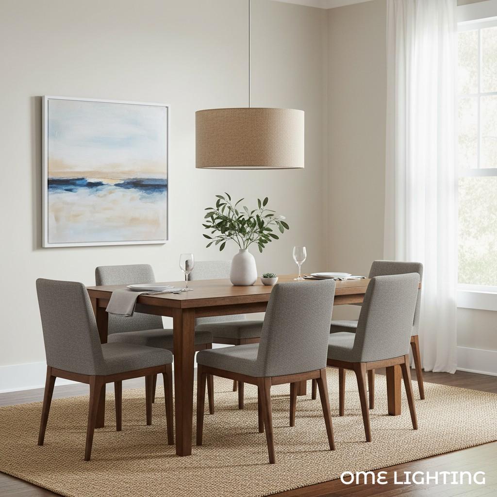 Freyza | Linen Pendant Light – Kitchen Dining Room
