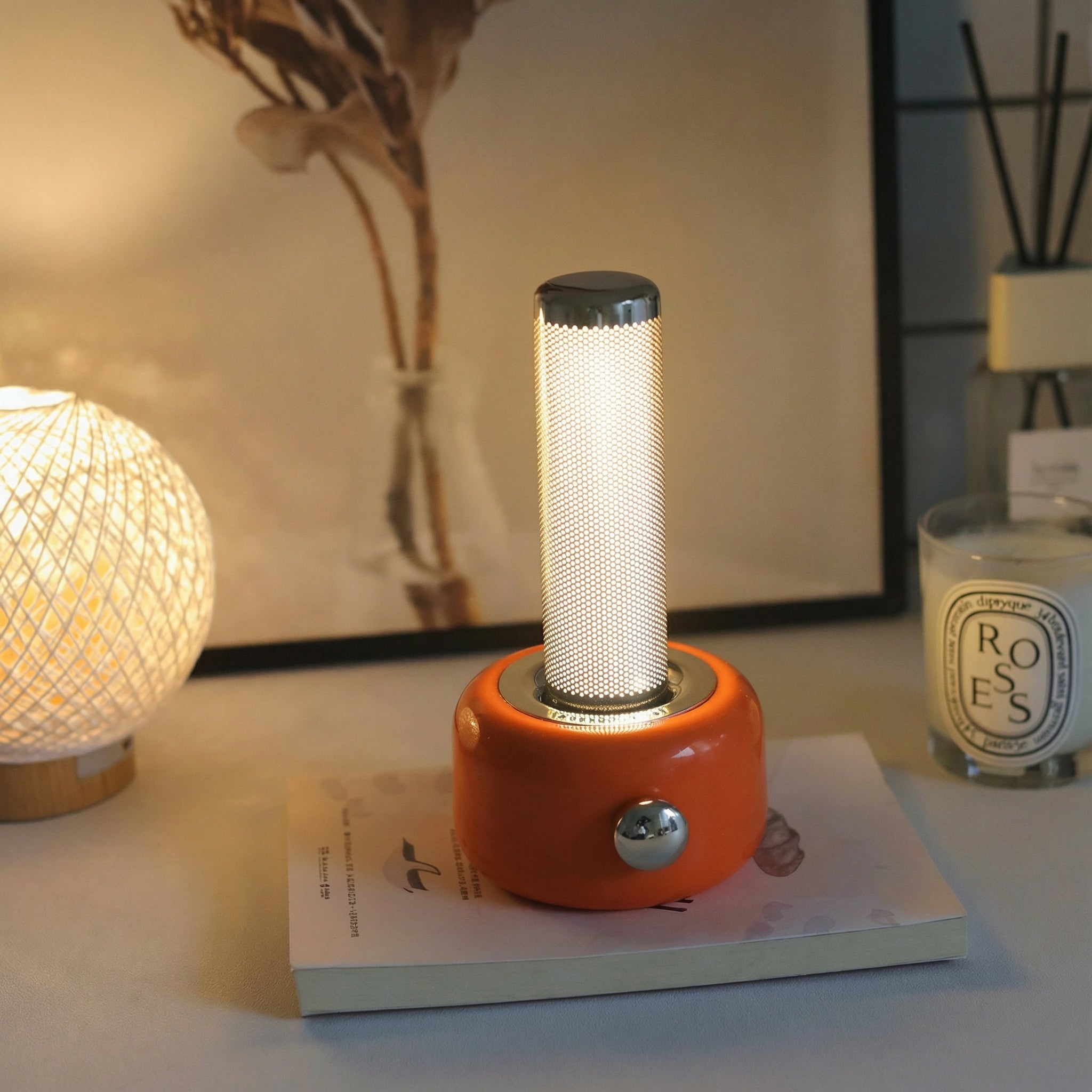 Freyza - LED Table Lamp RGB Bluetooth Speaker Rechargeable Metal 19.5cm / 7.7in