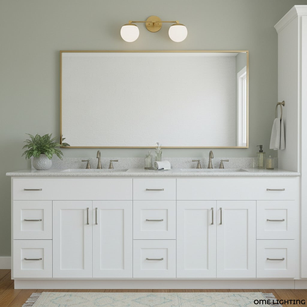 Freyza | Brass Glass Wall Sconce – Living Room Hallway