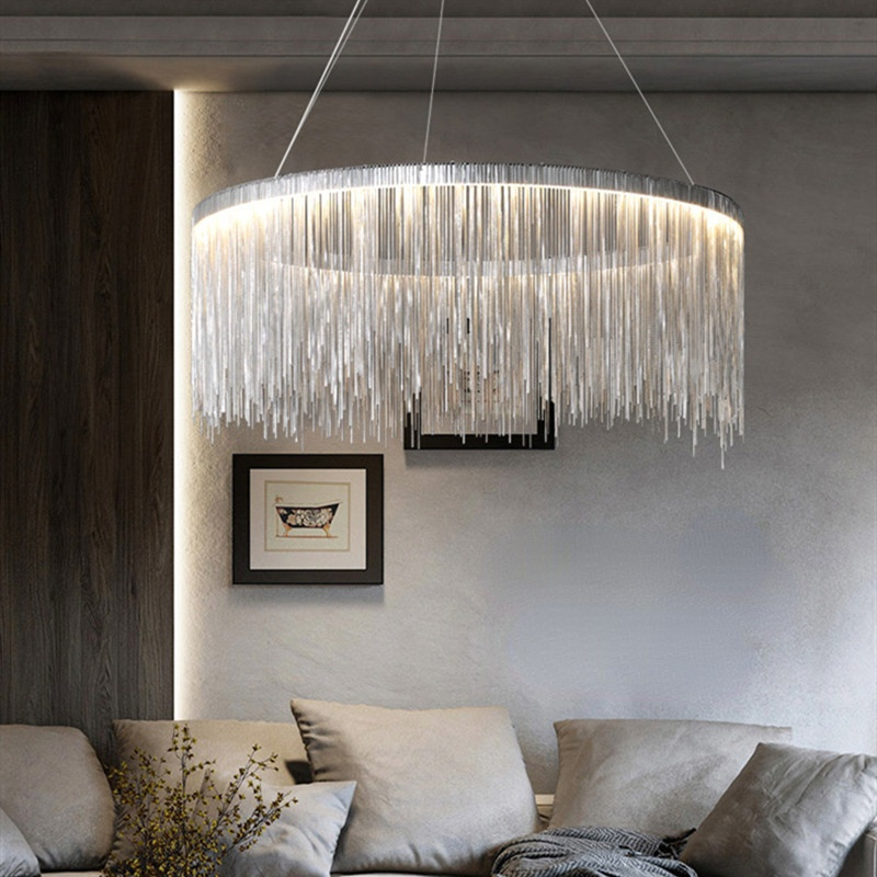 Freyza | Suspension dorée et argentée – Cuisine et salle à manger Art déco
