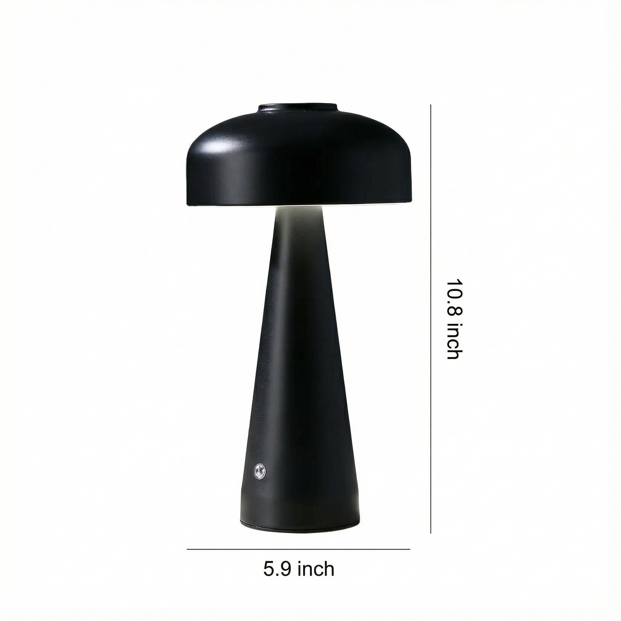 Freyza - Mushroom Table Lamp Cordless Rechargeable LED Touch Dimming Metal 27cm / 10.6in