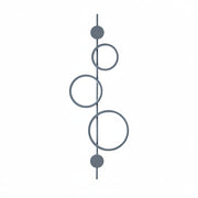 Freyza - LED Wall Sconce Light – Modern Geometric Circles Linear (106x35cm / 41.7x13.8 in)