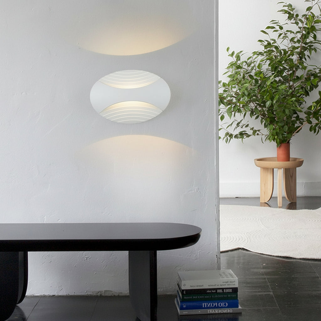 Freyza - Nordic Outdoor Wall Sconce LED Linear Aluminum White IP65 21cm / 8in - Waterproof