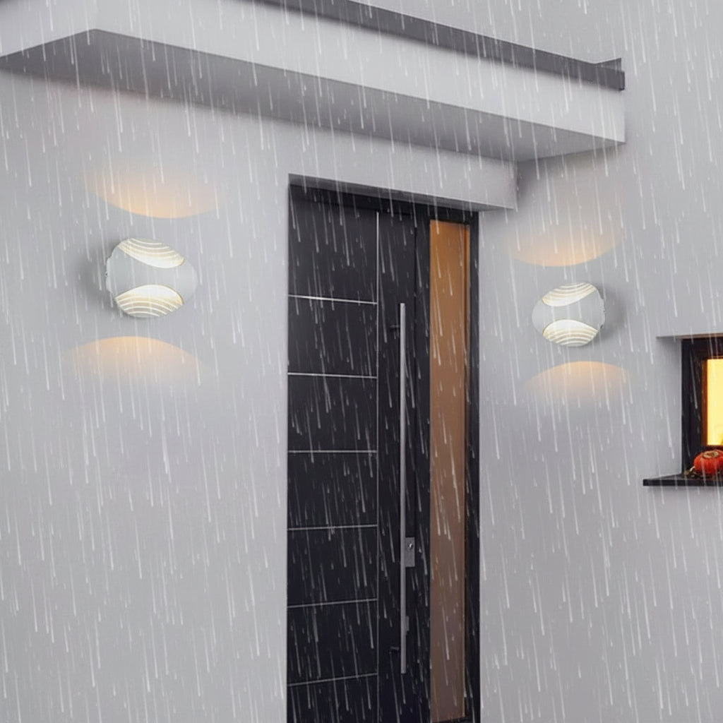 Freyza - Nordic Outdoor Wall Sconce LED Linear Aluminum White IP65 21cm / 8in - Waterproof
