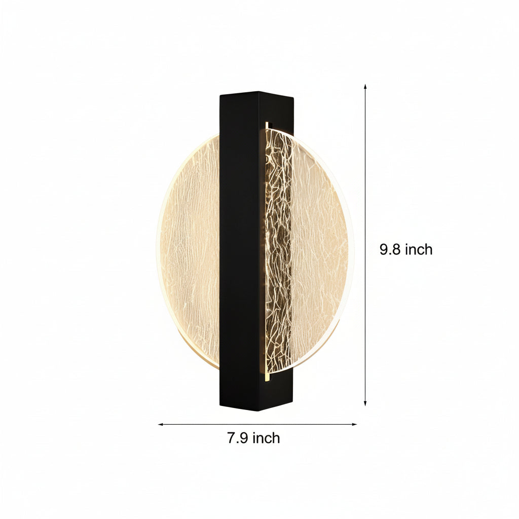 Freyza - LED Wall Sconce Light – Modern Nordic Geometric Acrylic Bedside (25x20cm / 9.8x7.9in)
