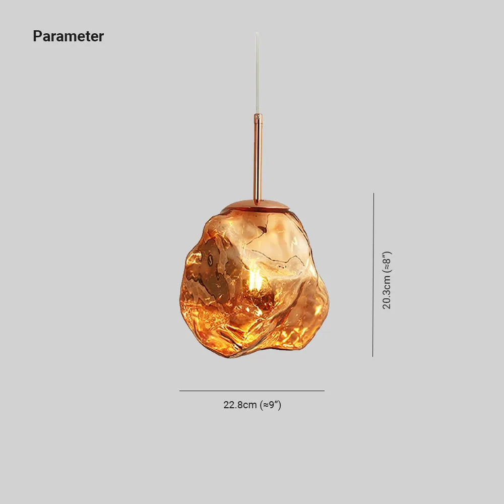 Freyza | Suspension en verre de lave – Luminaire suspendu pour cuisine et salle à manger
