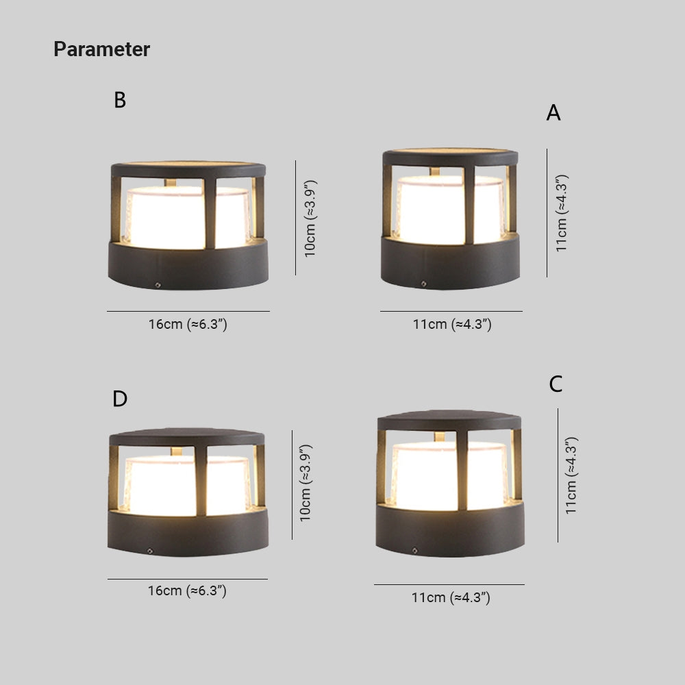Freyza | Zyra Modern Metal Black Outdoor Light – Modern Garden Exterior Patio
