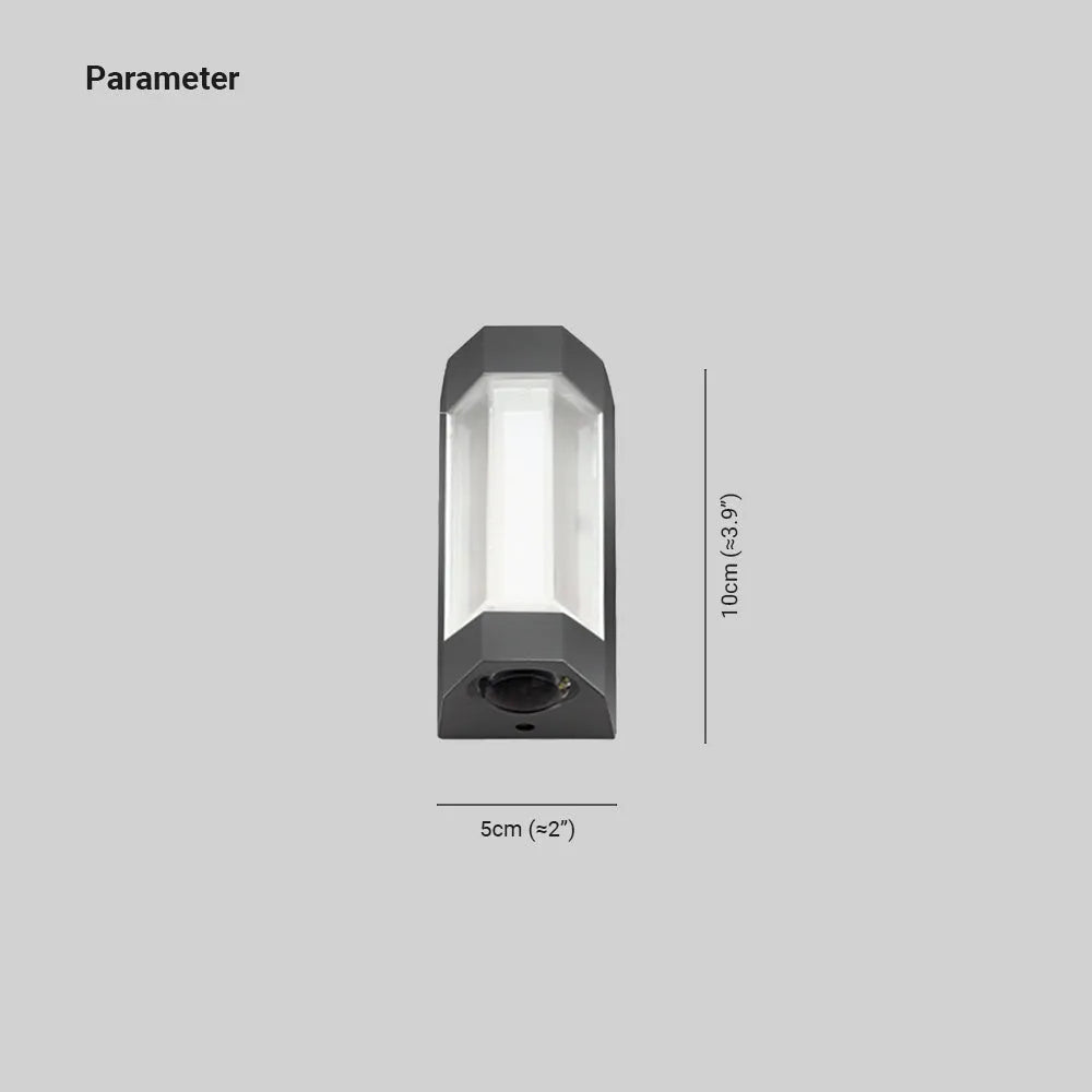 Freyza | Marve Nordic Down Black White Outdoor Wall Light – Nordic Garden Porch Exterior