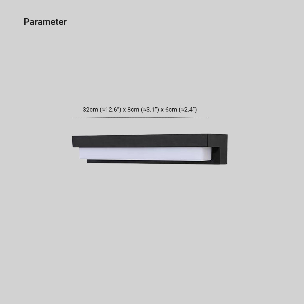 Freyza | Applique murale extérieure noire – Éclairage minimaliste pour jardin, porche et extérieur