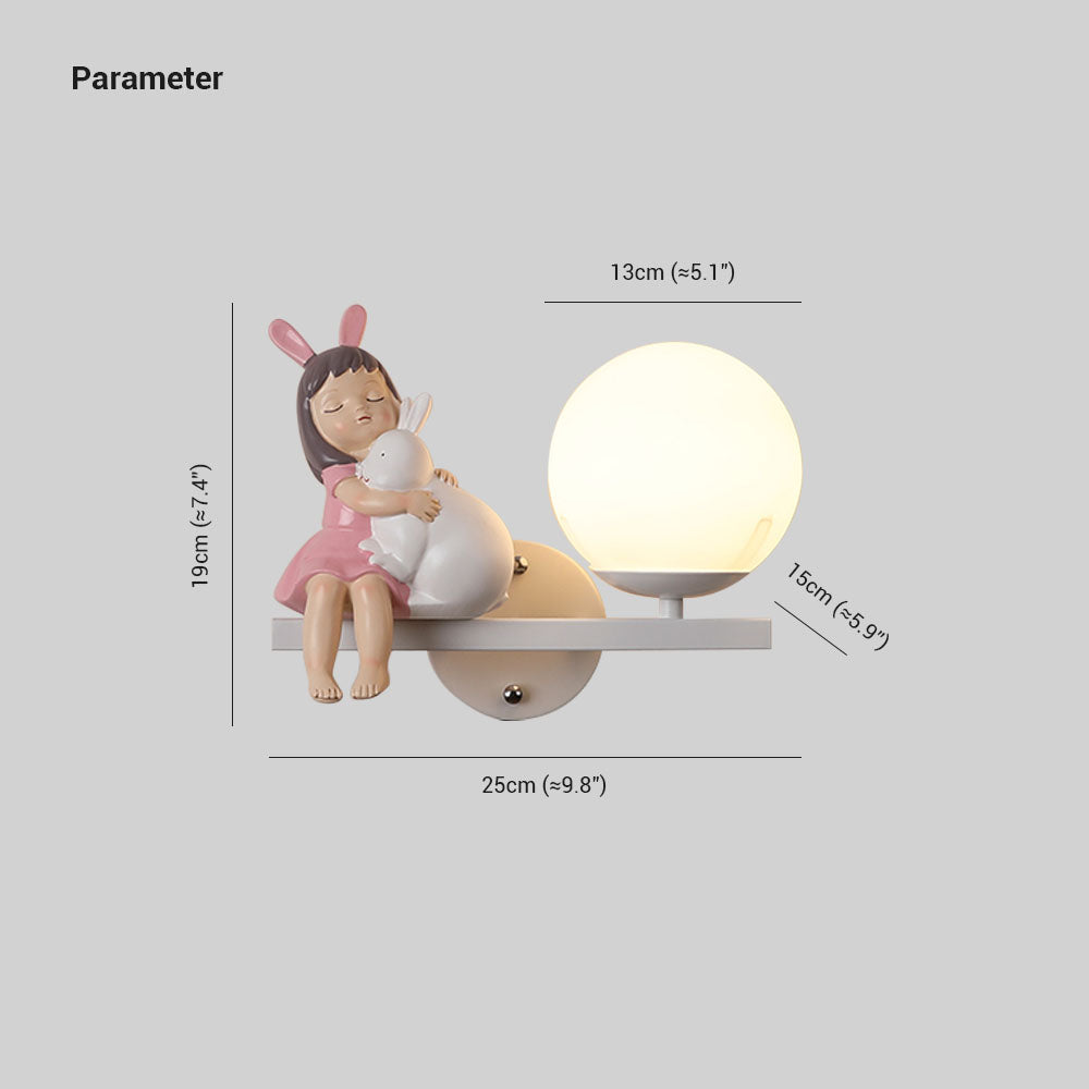 Freyza | Applique murale intérieure en verre blanc – Chambre et salon modernes