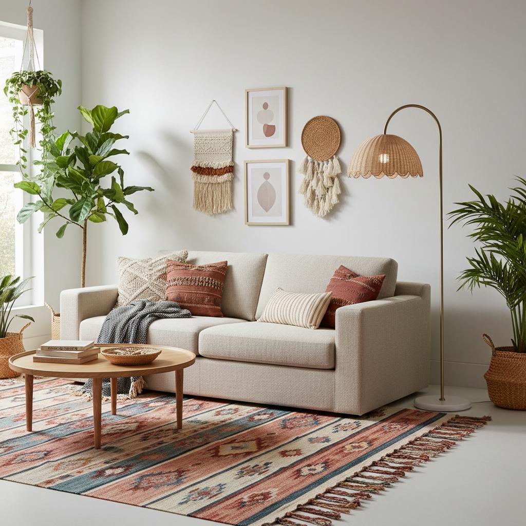Freyza | Rattan Wood Floor Lamp – Living Room Bedroom