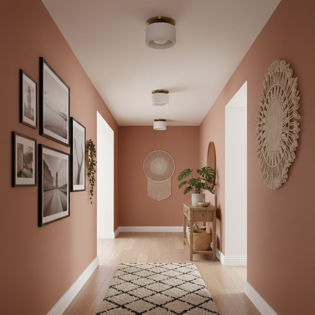 Freyza | Kiln Porcelain Drum Ceiling Light